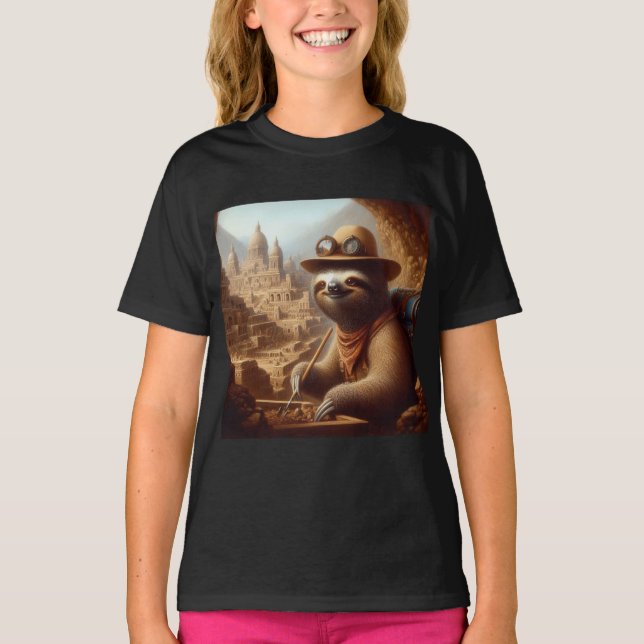 Camiseta Arqueólogo Sloth (Anverso)