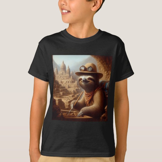Camiseta Arqueólogo Sloth (Anverso)