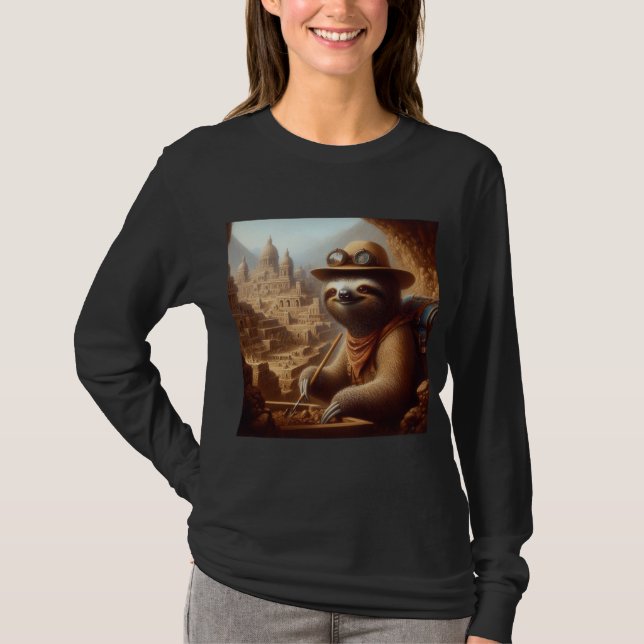 Camiseta Arqueólogo Sloth (Anverso)