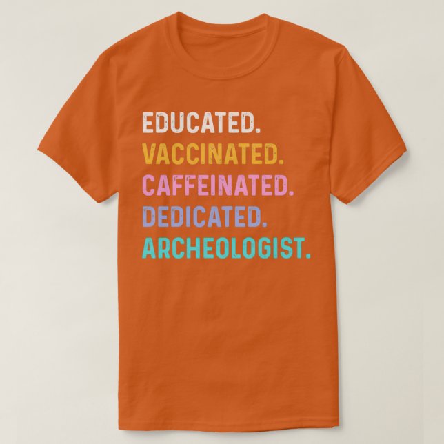 Camiseta Arqueólogo vacunado (Diseño del anverso)