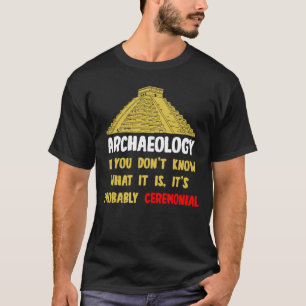 Camiseta Arqueólogos Pirámide Artefactos Fósiles Arqueolog