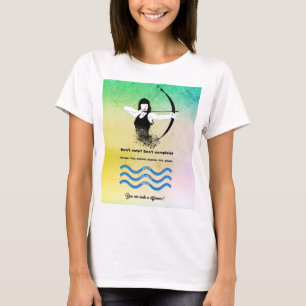 Camiseta Arquera mujer en grupo y vota por la ola azul