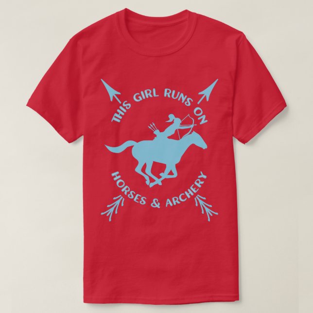 Camiseta Arquero de caballos de tiro con arco (2) (Diseño del anverso)