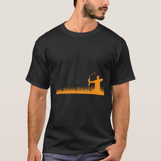 Camiseta Arquero De Caza De Vacas En Hombres Cazadores De A (Anverso)