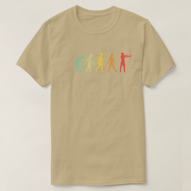 Camiseta Arquero de regalo de evolución de tiro con arco (Diseño del anverso)
