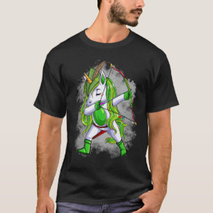 Camiseta Arquero de Unicornio St Patrick Dabbing
