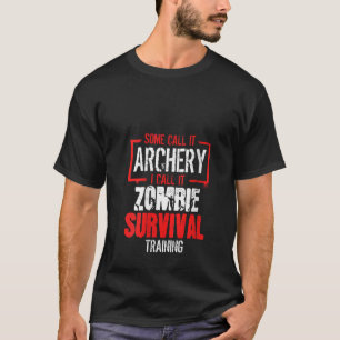 Camiseta Arquero femenino obsequia a barrena cacería zombie
