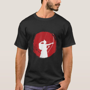 Camiseta Arquero kyudo japonés Samurai guerrero Hunter Bowm