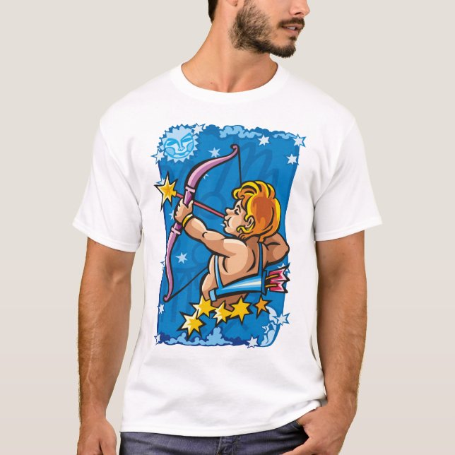 Camiseta Arquero sagitario en el cielo nocturno (Anverso)