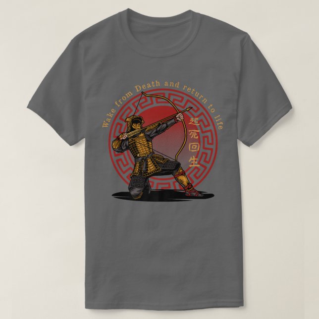 Camiseta Arquero Samurai Japonés Bushido (2) (Diseño del anverso)