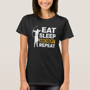 Camiseta Arqueros de tiro con arco Comen Duermen Tiro con a