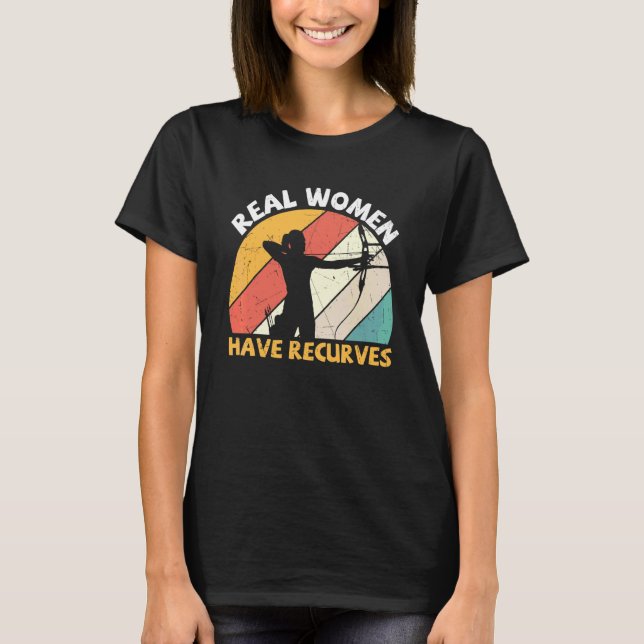 Camiseta Arqueros de tiro con arco Mujer real tiene recurvo (Anverso)