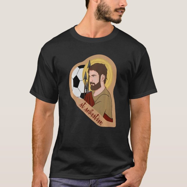 Camiseta Arquetería de San Sebastián Patrono católico (Anverso)
