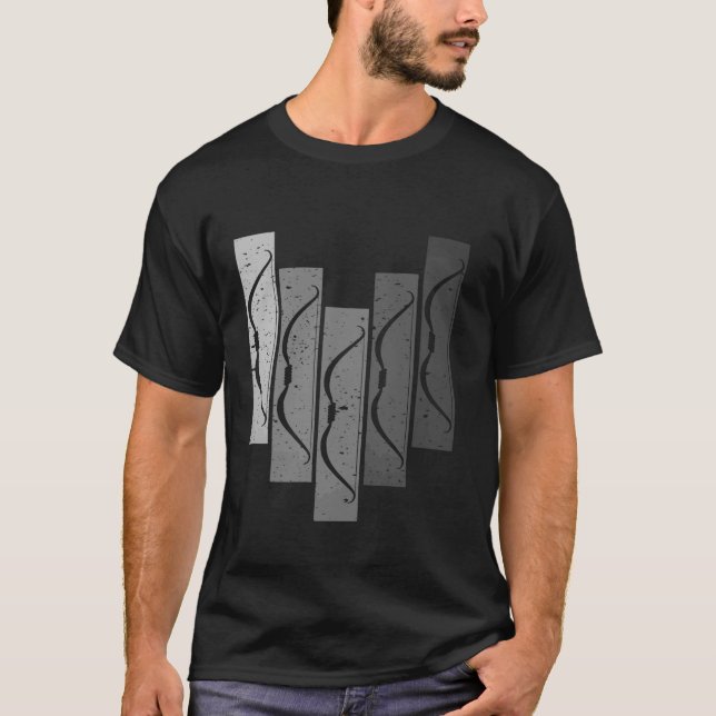 Camiseta Arquetería vintage con arqueros clásicos Bow Funny (Anverso)