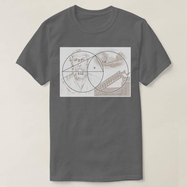 Camiseta ARQUIMEDES y su CONSTANTE IP (Diseño del anverso)