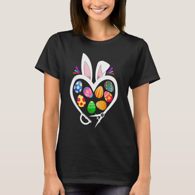 Camiseta Arquitecto Bunny Heart Easter Cacería de Huevos Co (Anverso)
