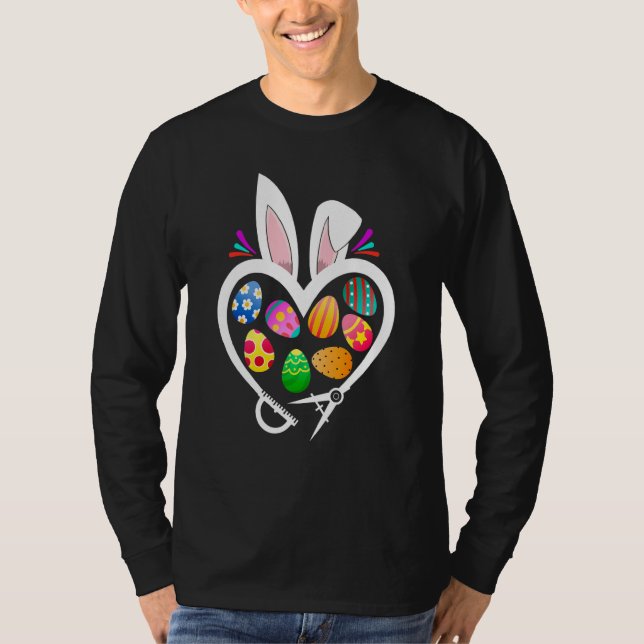 Camiseta Arquitecto Bunny Heart Easter Eggs Rabbit Easter D (Anverso)