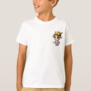 Camiseta Arquitecto Cabra de Construcción Niños