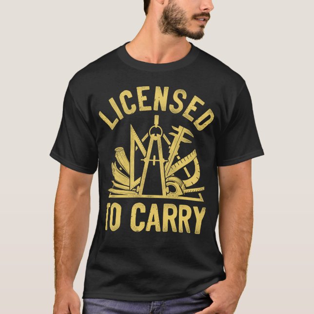 Camiseta Arquitecto Con Licencia Para Llevar (Anverso)