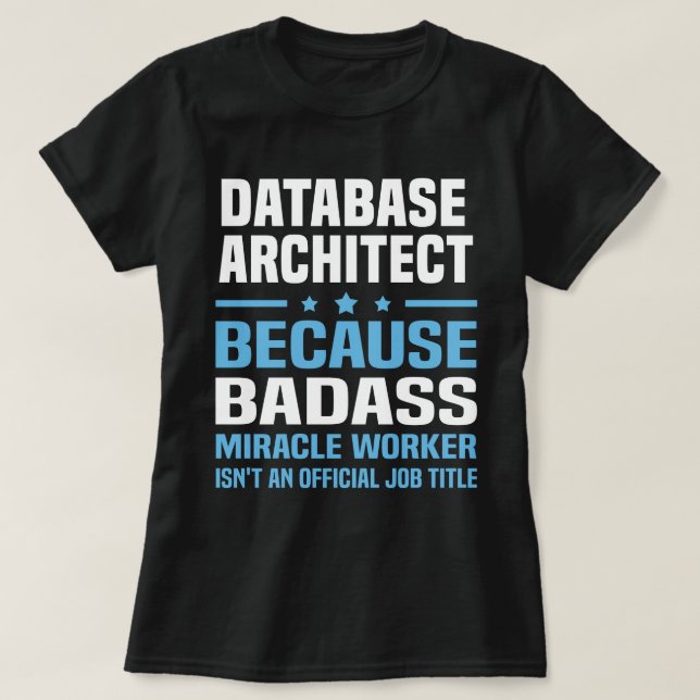 Camiseta Arquitecto de bases de datos (Diseño del anverso)