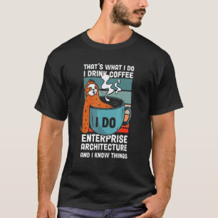 Camiseta Arquitecto de Empresa Perezoso de Café Científico