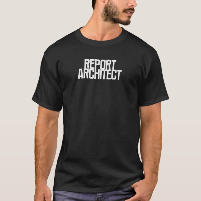 Camiseta Arquitecto de Informes | Profesional de Narración  (Anverso)