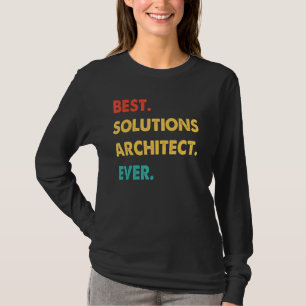 Camiseta Arquitecto de soluciones retro mejor arquitecto de