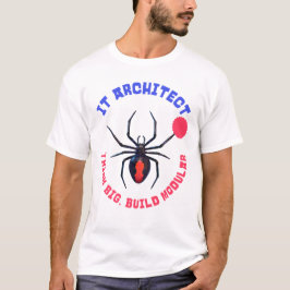 Camiseta Arquitecto de TI Humor Modular de Araña
