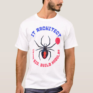 Camiseta Arquitecto de TI Humor Modular de Araña