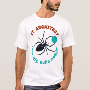 Camiseta Arquitecto de TI: Piensa en TI grande y divertida 
