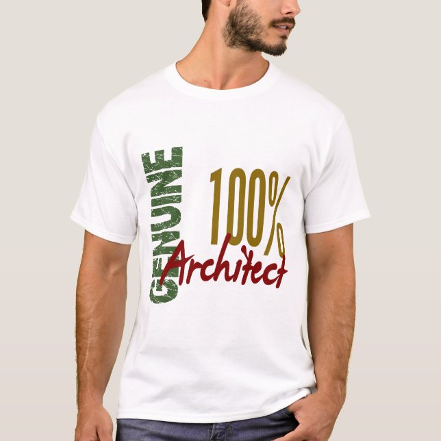 Camiseta Arquitecto el 100% auténtico (Anverso)