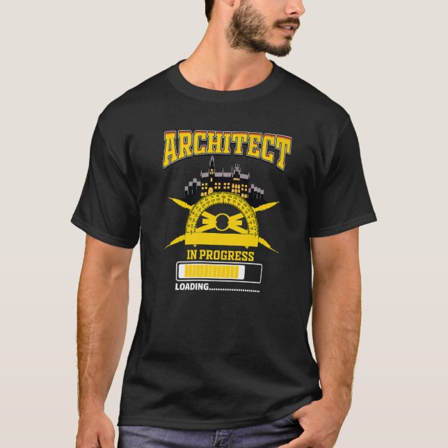 Camiseta Arquitecto En Progreso Graduado De Arquitectura Fu (Anverso)