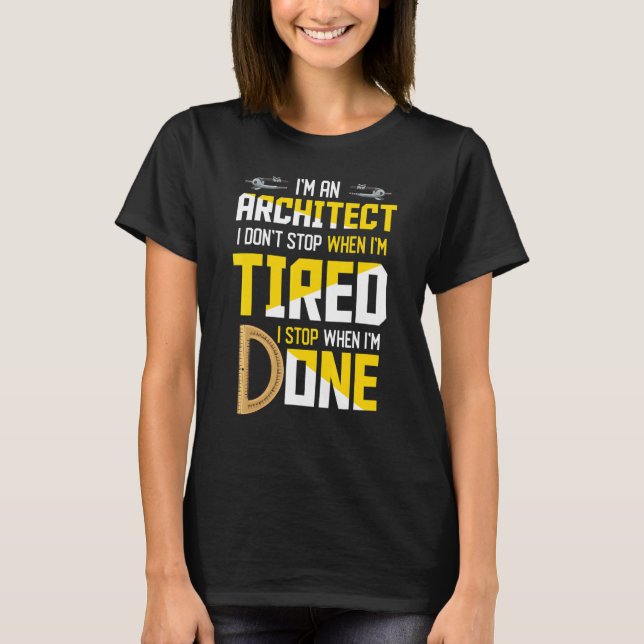 Camiseta Arquitecto inspirado por arquitectura relacionado (Anverso)