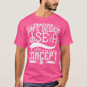Camiseta Arquitecto Práctica Diseño Seguro Usar Un Concepto