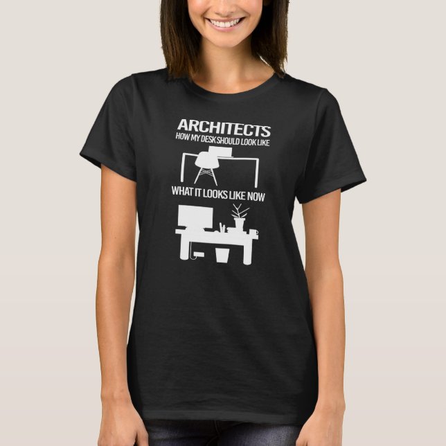 Camiseta arquitectos arquitectos arquitectónicos de escrito (Anverso)