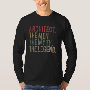 Camiseta Arquitectos Hombres Mitos Leyenda Dolor Retro Vint