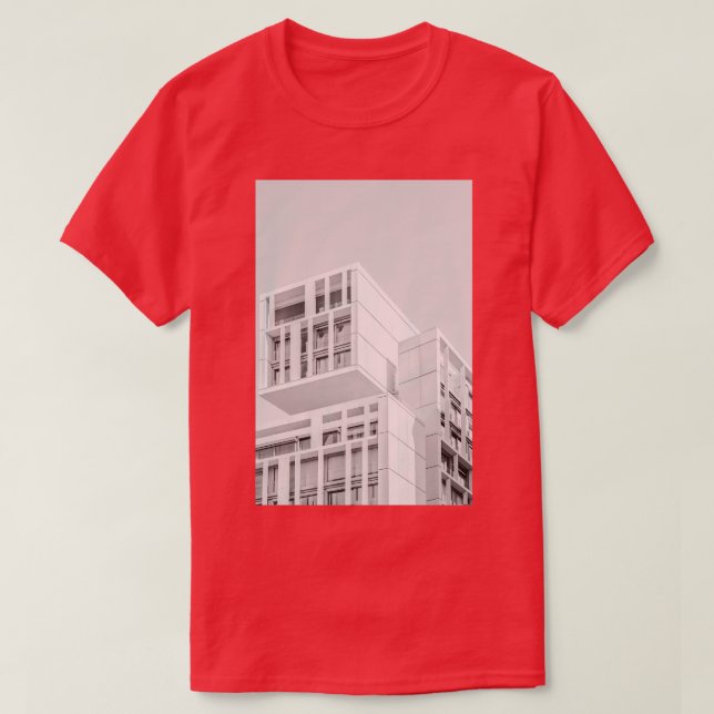 Camiseta Arquitectura blanca (Diseño del anverso)