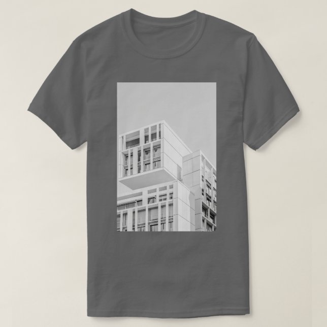 Camiseta Arquitectura blanca (Diseño del anverso)