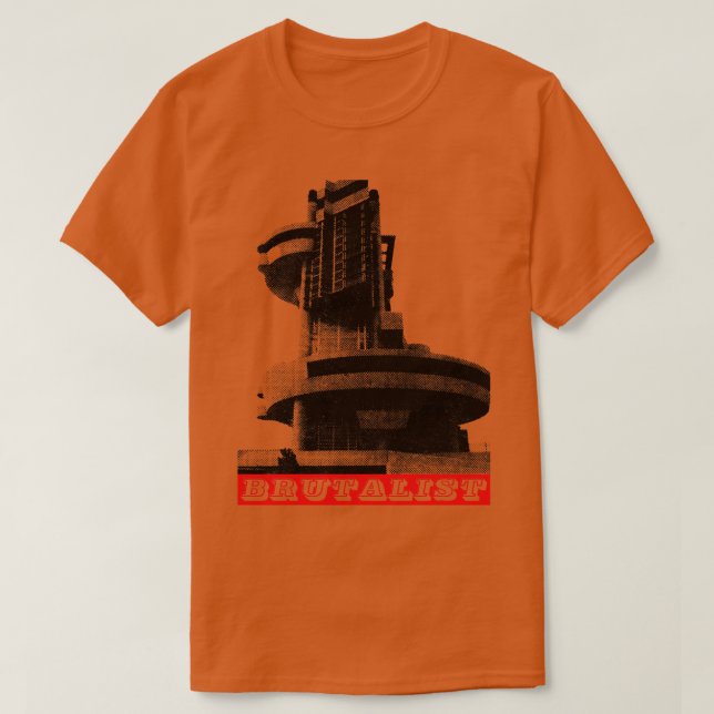 Camiseta Arquitectura brutal Brutalismo La Casa de la Por (Diseño del anverso)