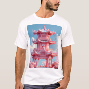 Camiseta Arquitectura china antigua Personalizado de Kawaii