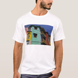 Camiseta Arquitectura colorida del barrio de La Boca