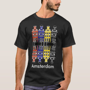 Camiseta Arquitectura de Amsterdam - Casas de comerciantes