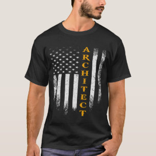 Camiseta Arquitectura de bandera americana de arquitecto es