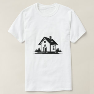 Camiseta Arquitectura de Casa Generada por IA