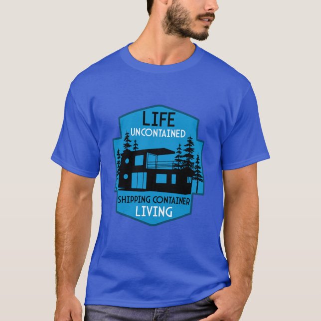 Camiseta Arquitectura de contenedores de envío (Anverso)