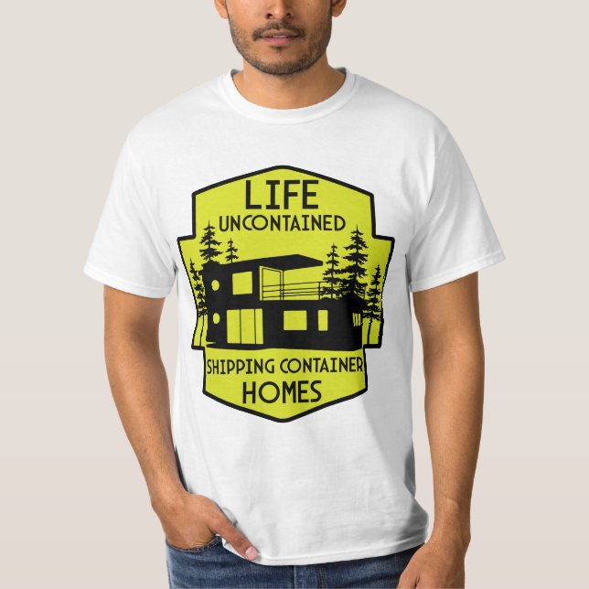Camiseta Arquitectura de contenedores de envío (Anverso)