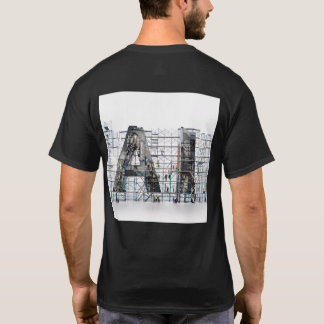 Camiseta Arquitectura de letras industriales arte
