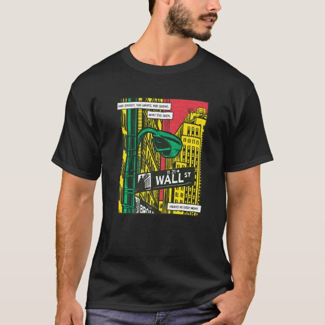 Camiseta Arquitectura de los edificios de Wall Street (Anverso)