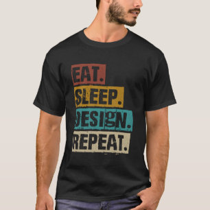 Camiseta Arquitectura del Diseñador gráfico de repetición d
