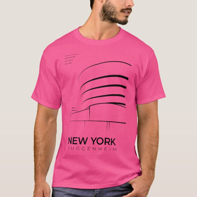 Camiseta Arquitectura del Museo Guggenheim de Nueva York (M (Anverso)
